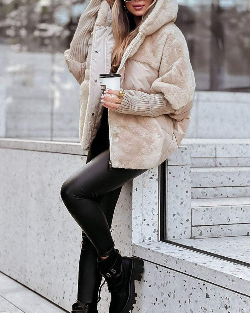 Soraya | Luxuriöser Teddy-Puffer mit Kapuze