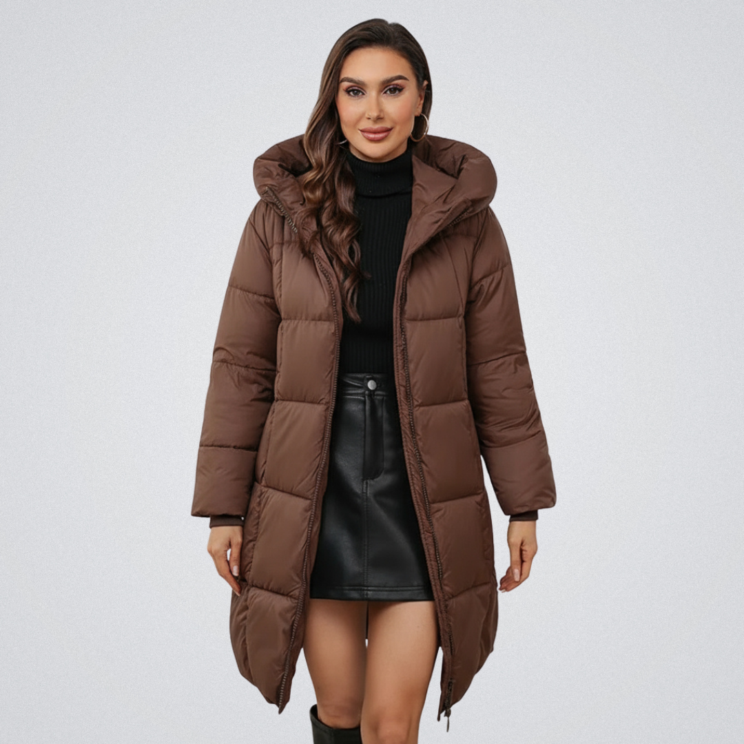 RAVENNA | Luxuriöser langer Puffer-Mantel