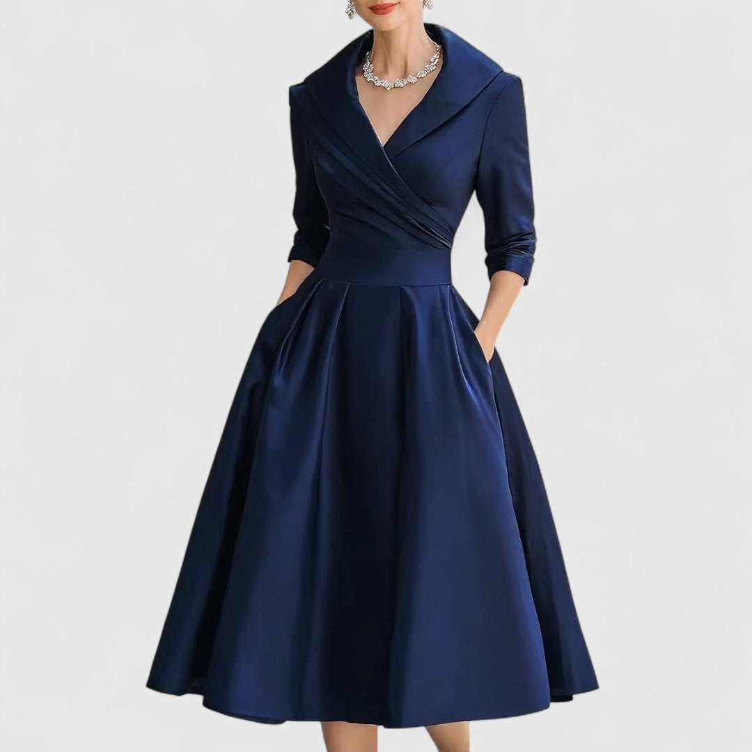 Vivienne | Elegant Vintage Midi Dress
