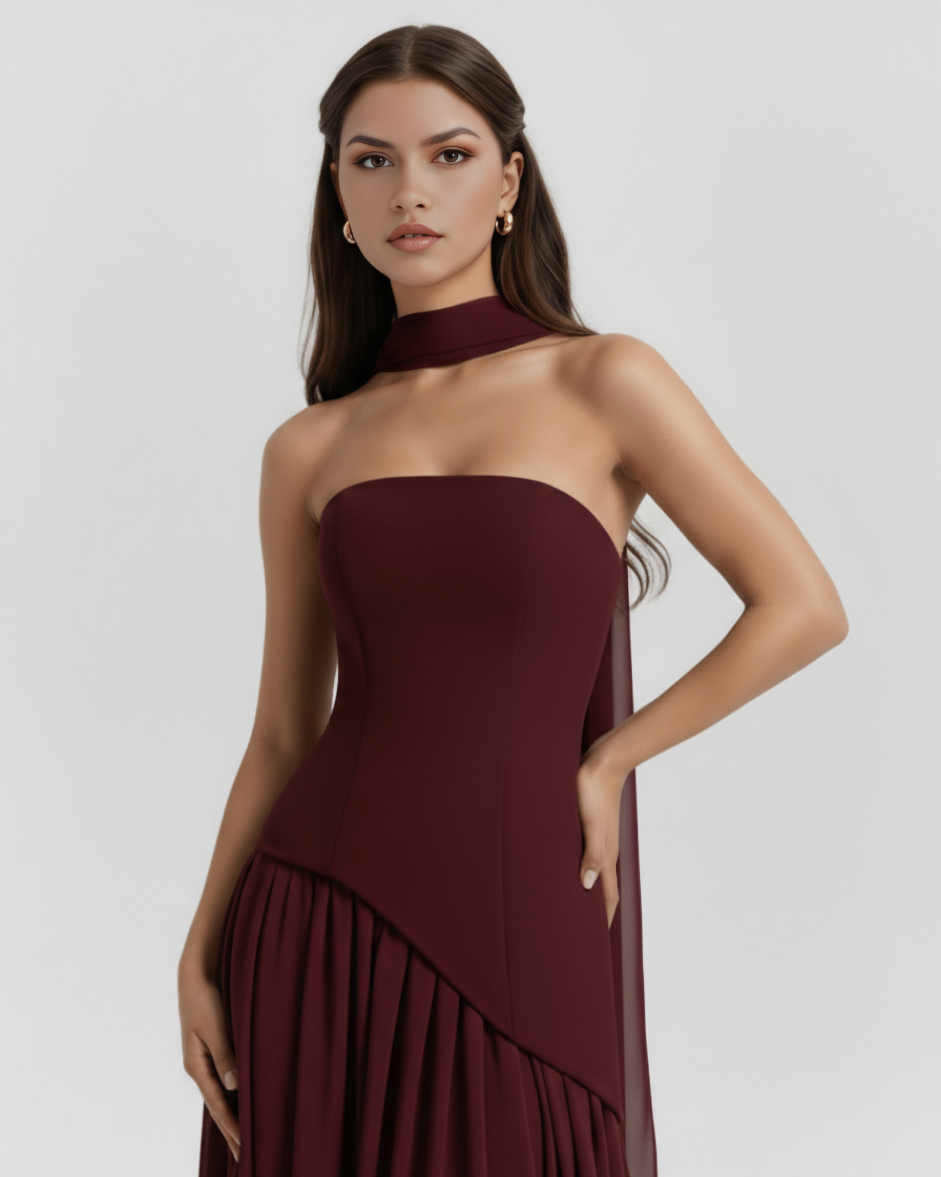 SERENIS – Sculpted Oberteil MAXI-KLEID