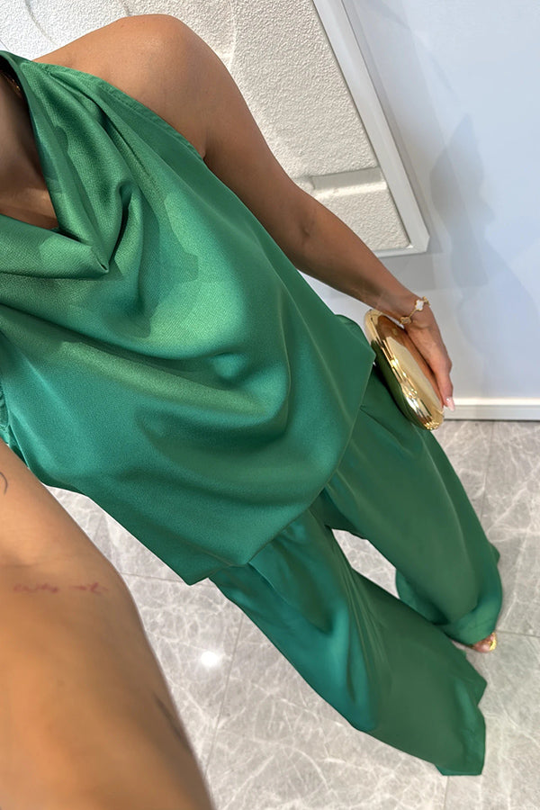 Satin Anmut Zweiteiler Set
