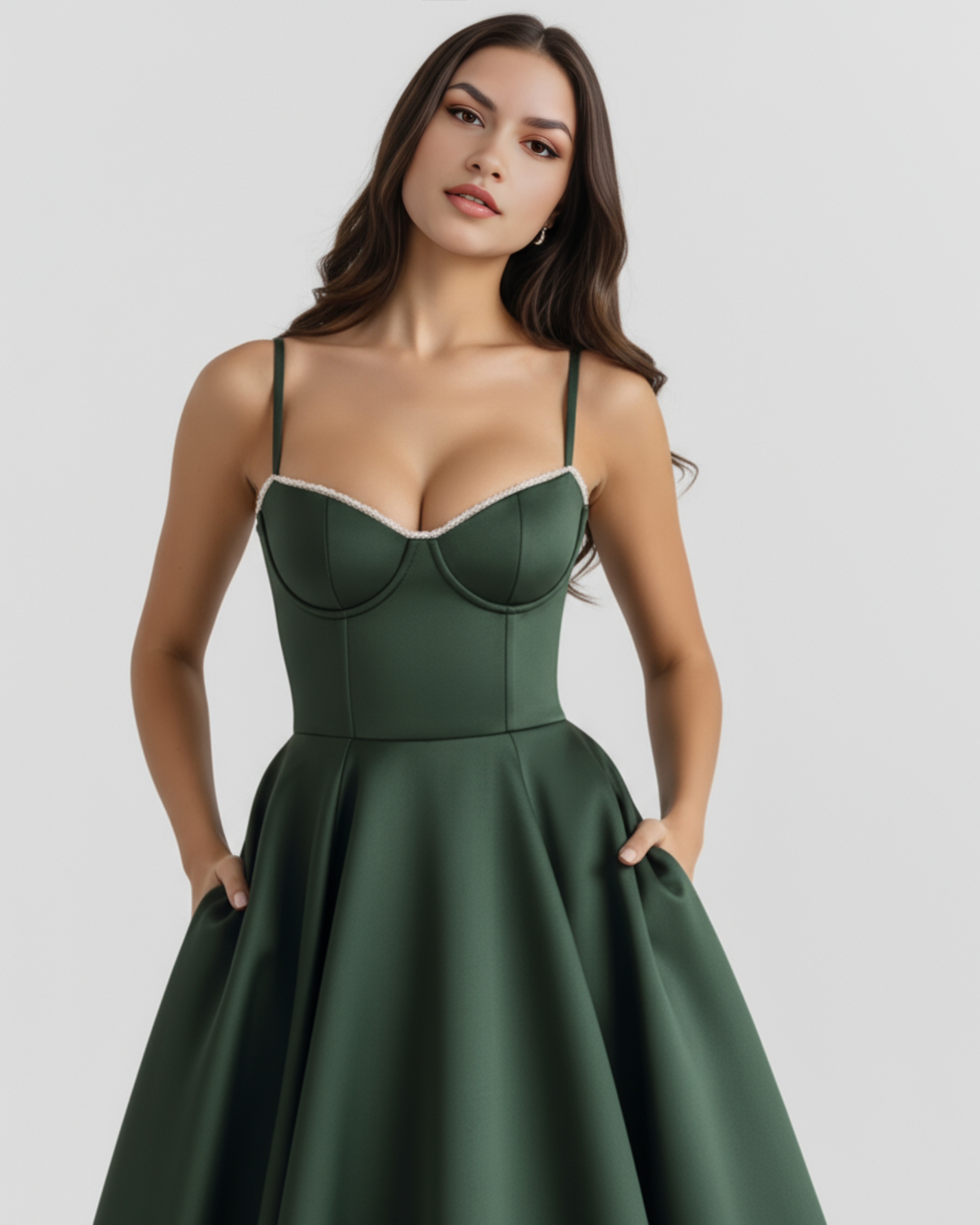 SELARA – Sculpted Oberteil MIDI-KLEID