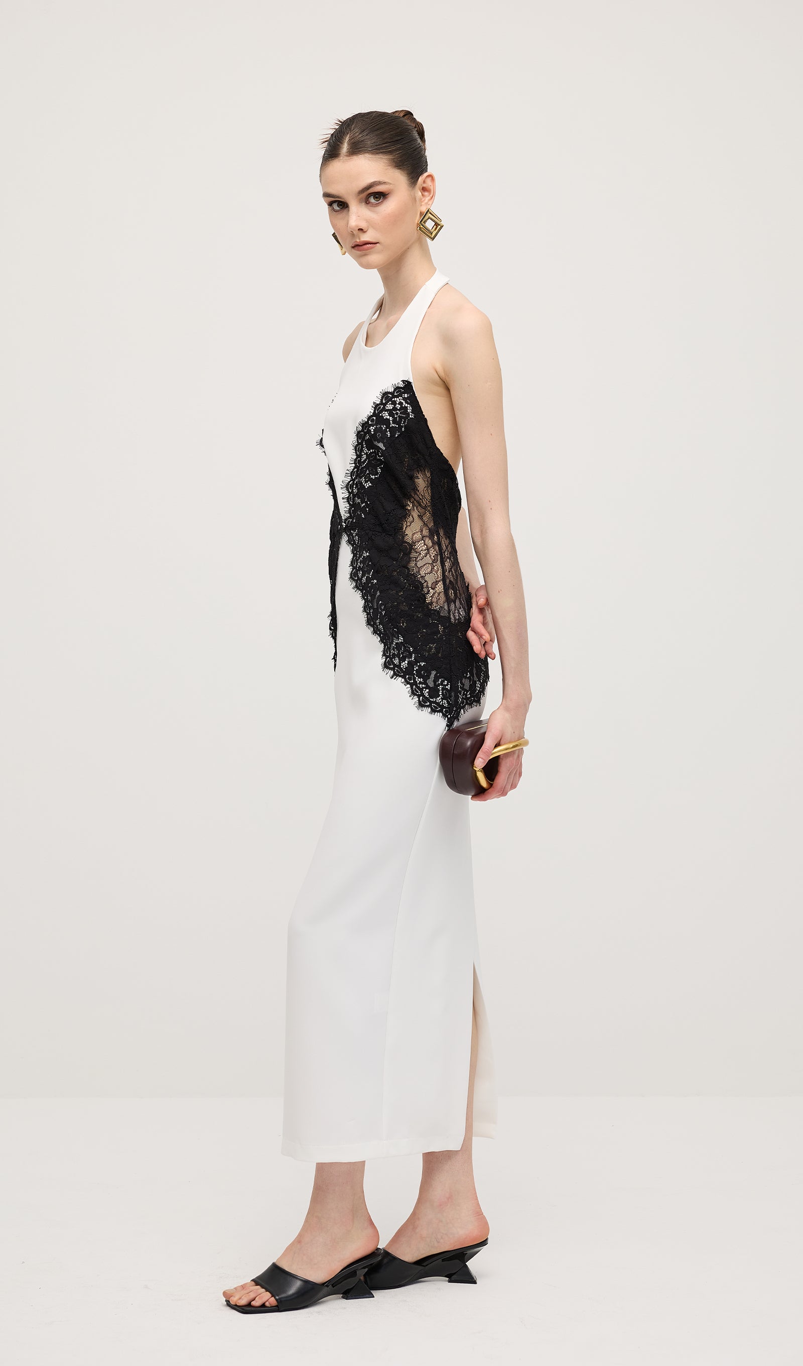 Noir Elegance Maxi Kleid