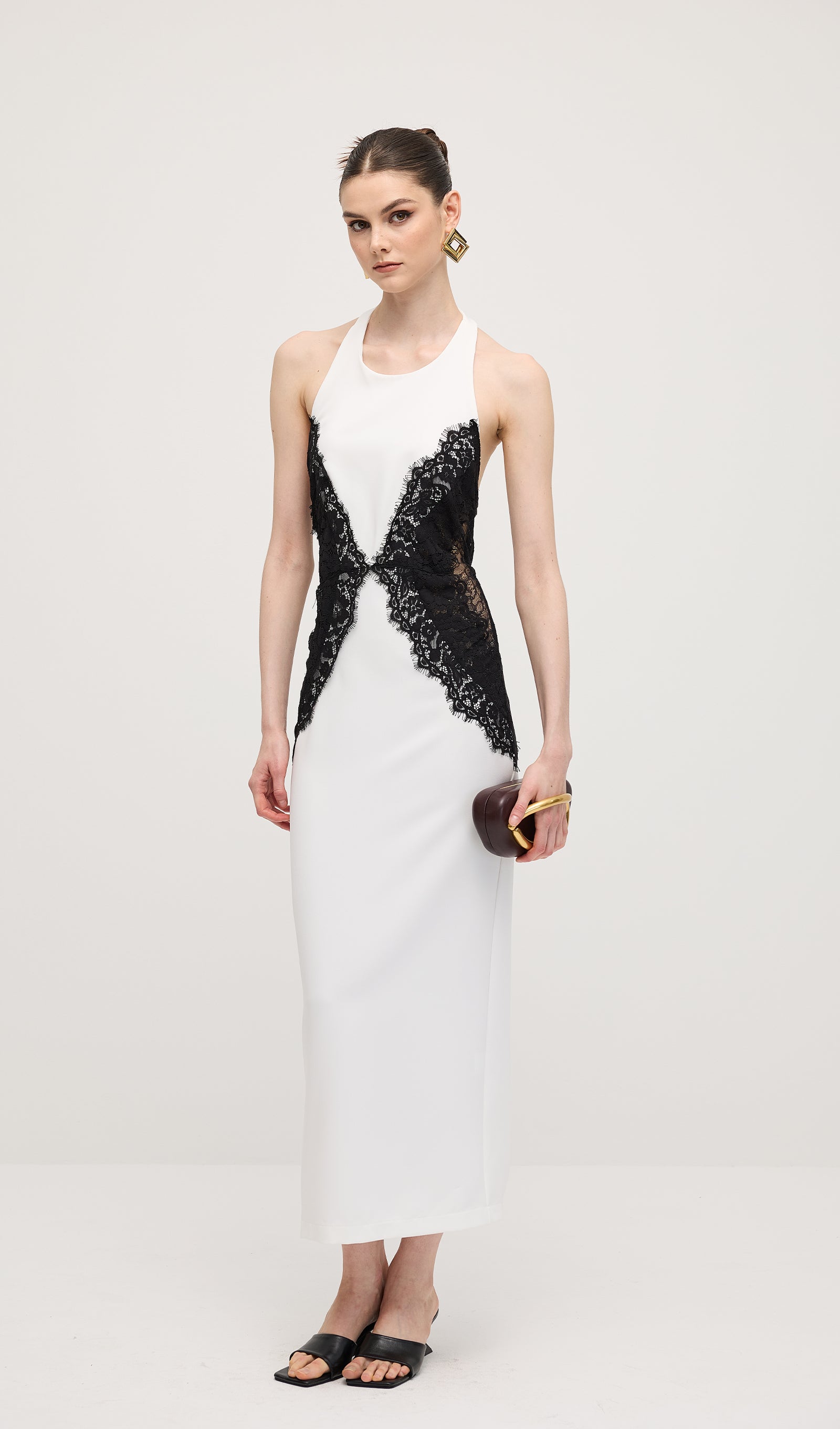 Noir Elegance Maxi Kleid