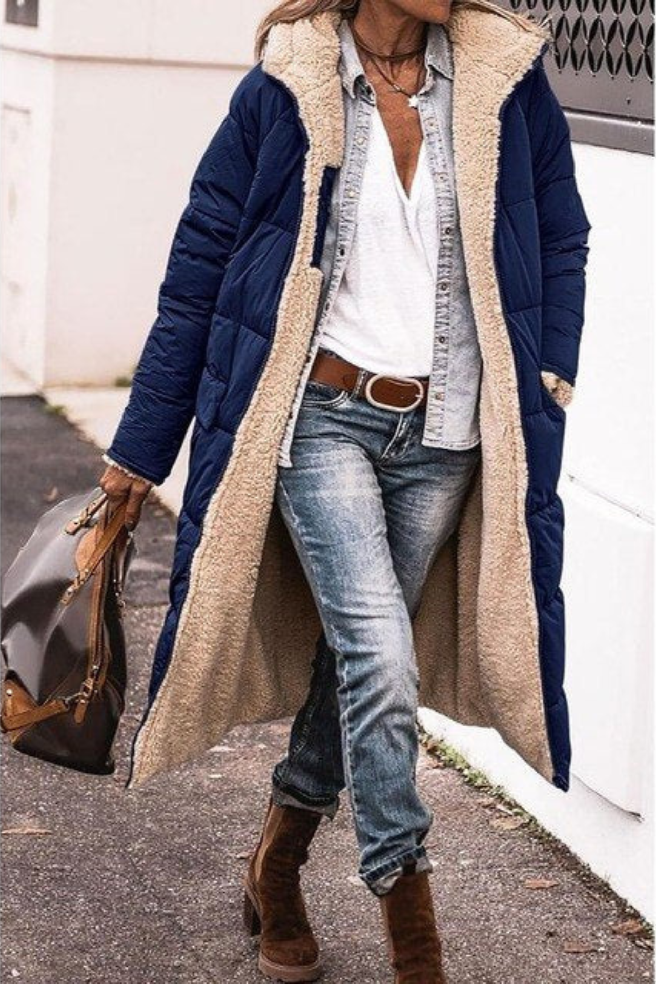 Rivelle | Reversible Sherpa-Lined Coat