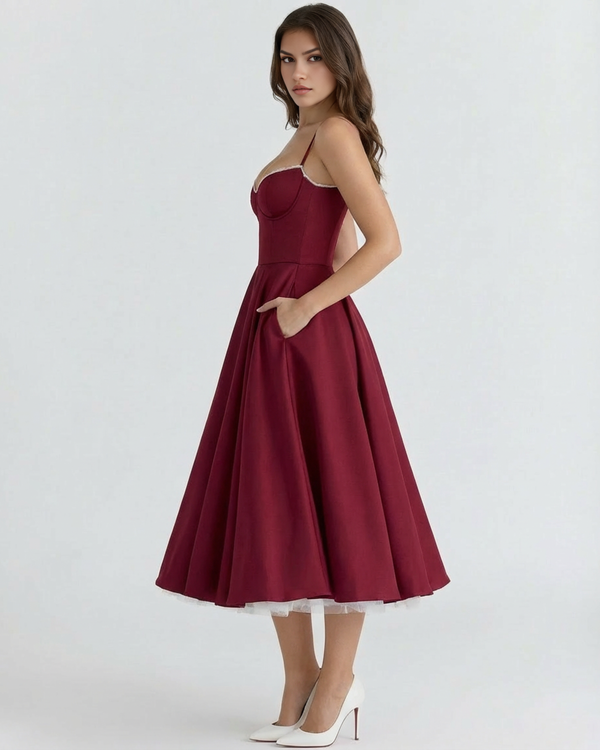 SELARA – Sculpted Oberteil MIDI-KLEID