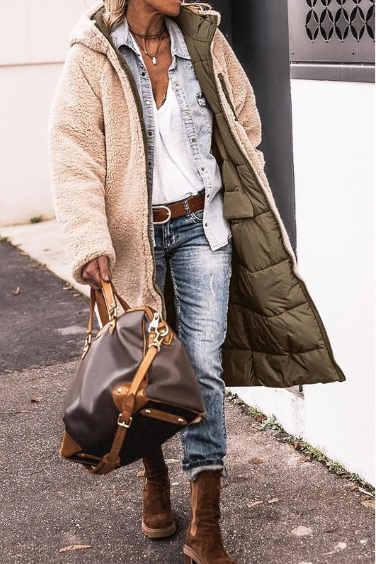 Rivelle | Reversible Sherpa-Lined Coat