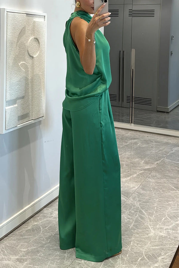 Satin Anmut Zweiteiler Set