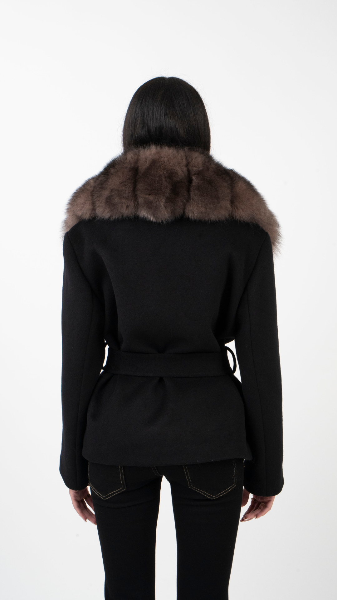Seravine | Luxe Faux Fur Wool Coat