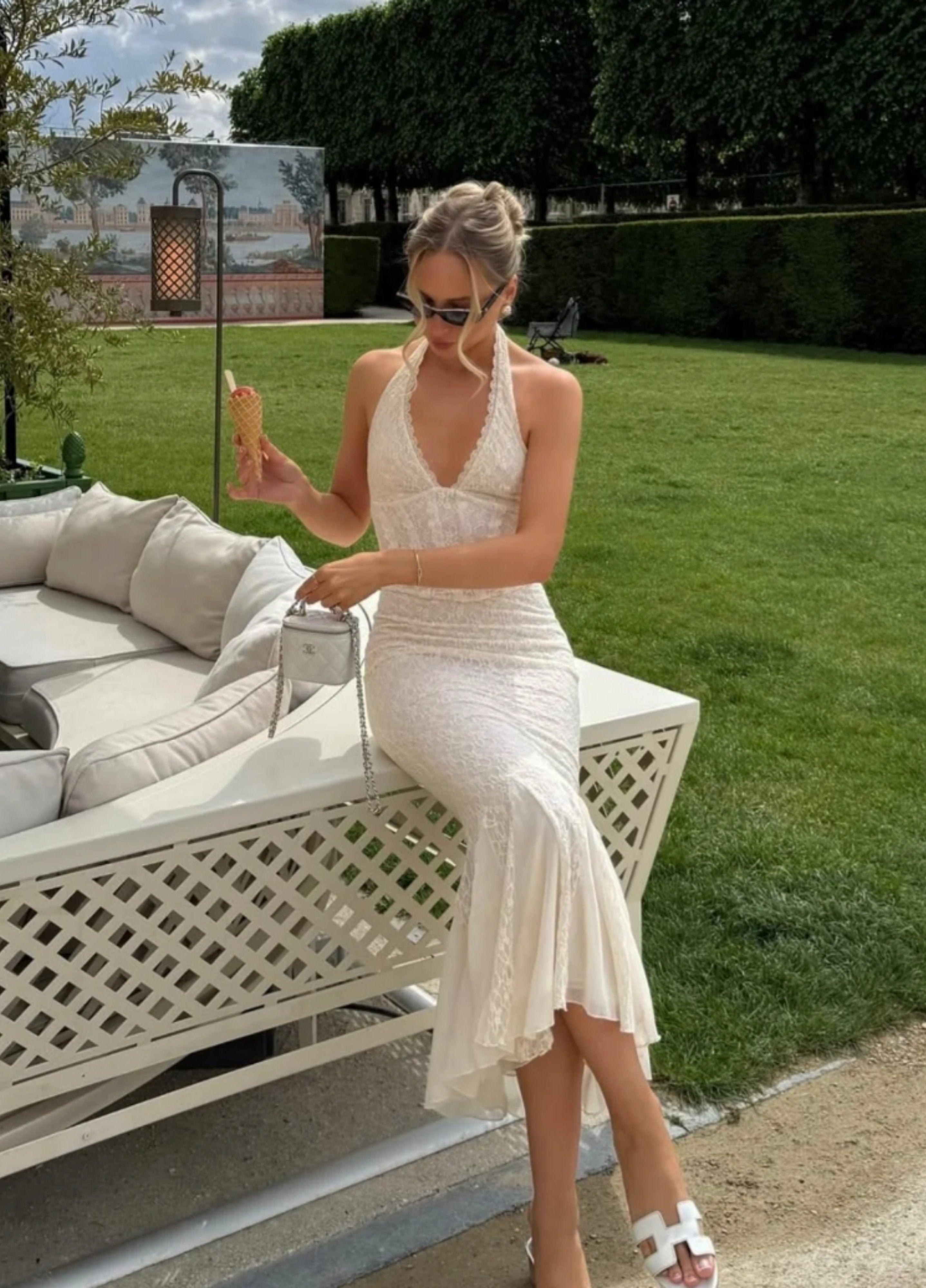 MIREYA | CORSET HALTER MAXI DRESS