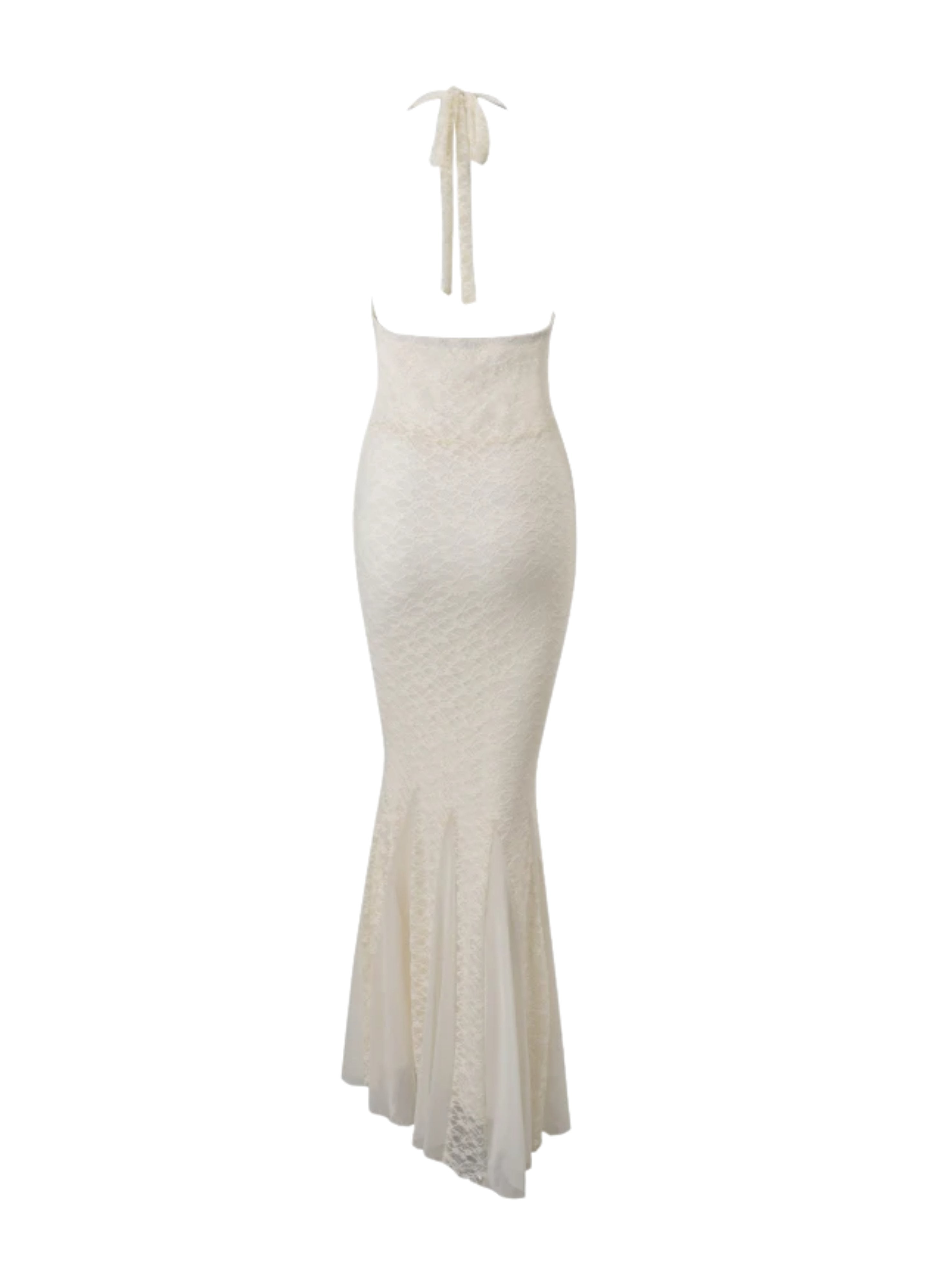 MIREYA | CORSET HALTER MAXI DRESS