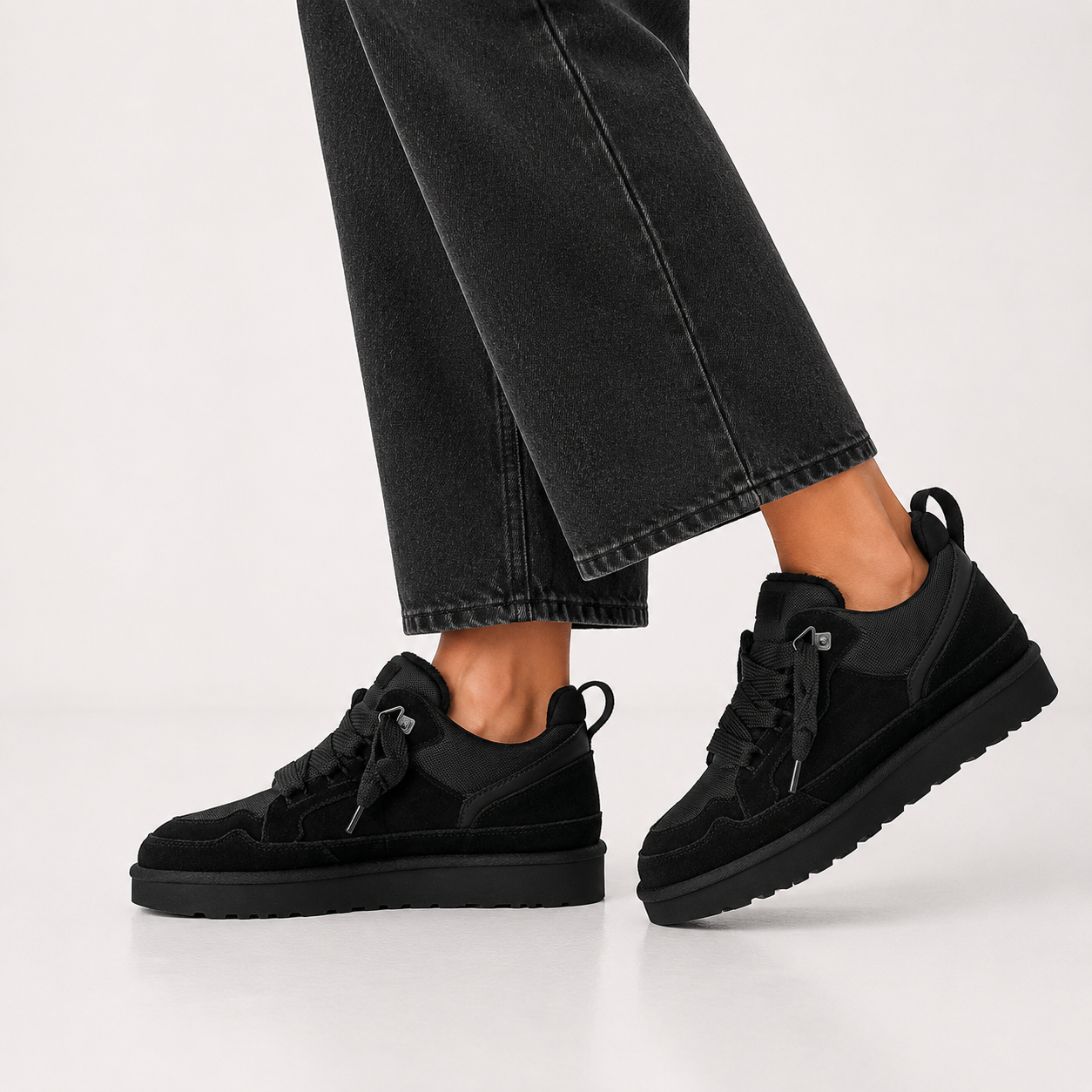 Damen Orthopädische Wildleder-Winter-Sneakers mit Plattformsohle