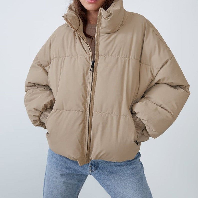Aurevia | Collared Puffer Zip Jacket