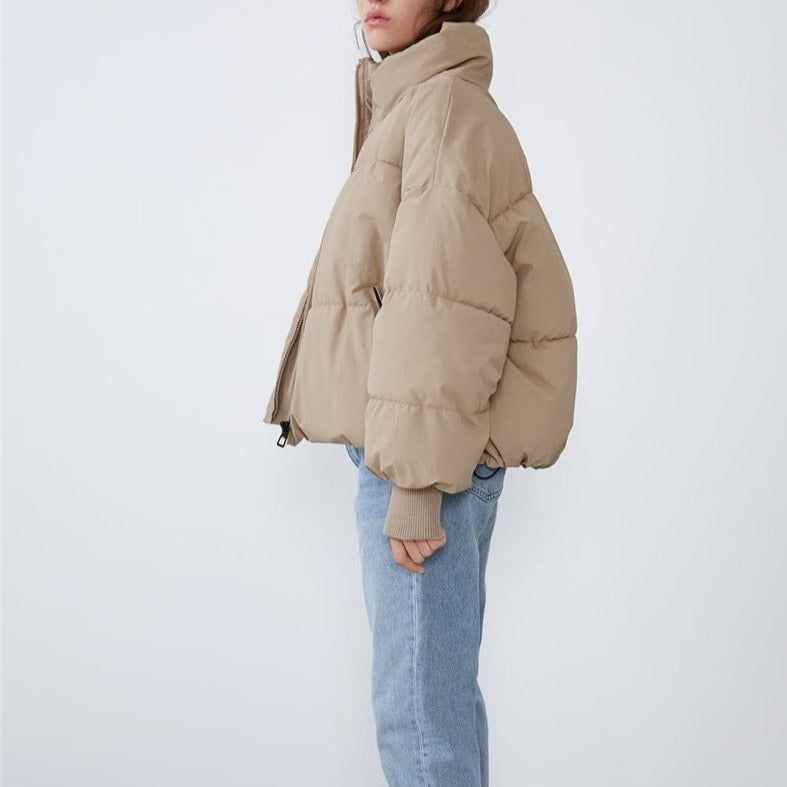 Aurevia | Pufferjacke mit Kragen und Reißverschluss