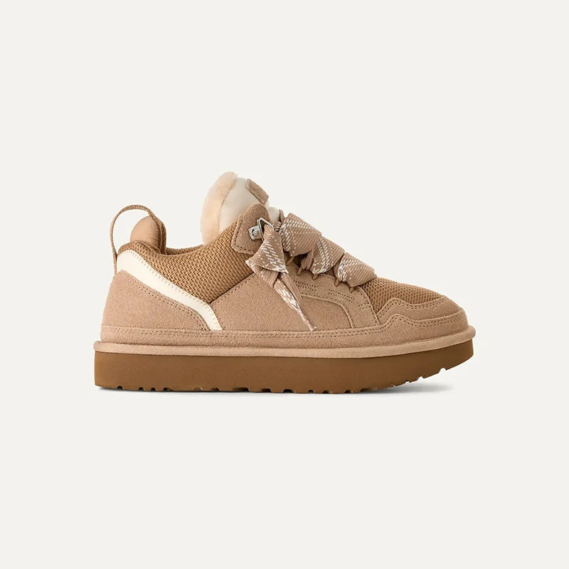 Damen Orthopädische Wildleder-Winter-Sneakers mit Plattformsohle