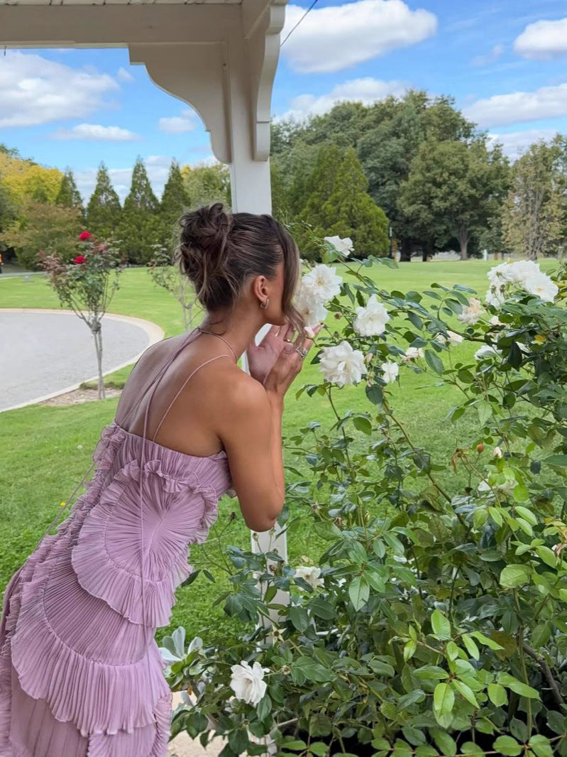 KIVRA | RUFFLE MAXI DRESS