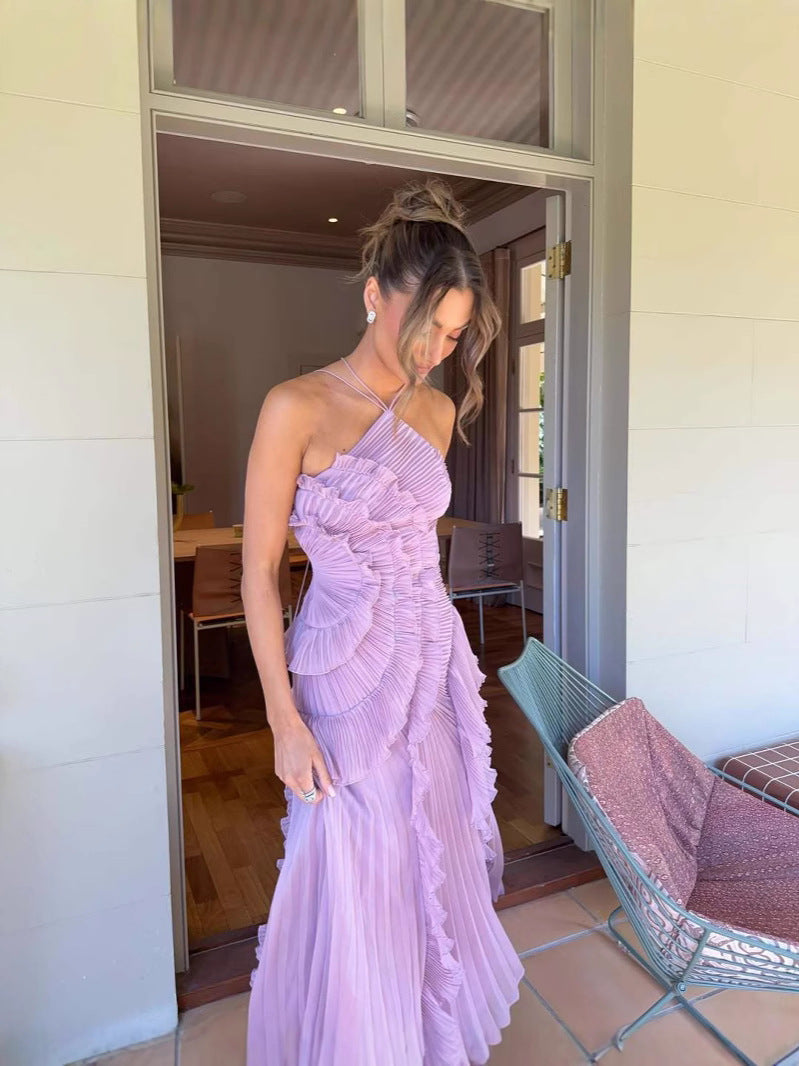 KIVRA | RUFFLE MAXI DRESS