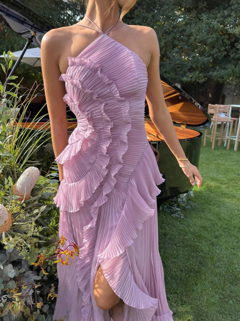 KIVRA | RUFFLE MAXI DRESS