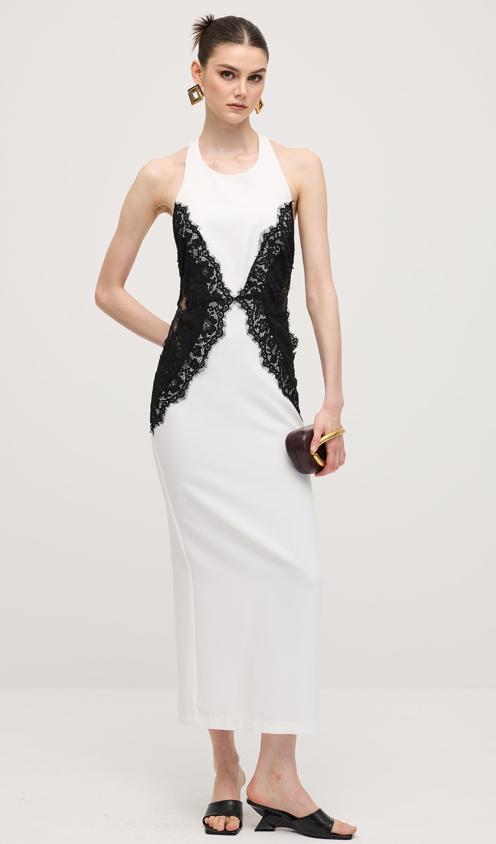 Noir Elegance Maxi Kleid
