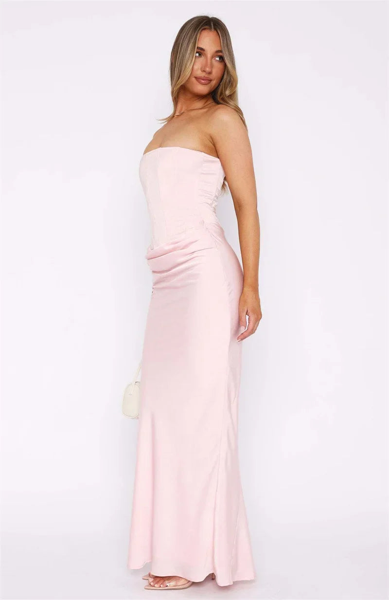 Arwen | Satin Grace Maxikleid