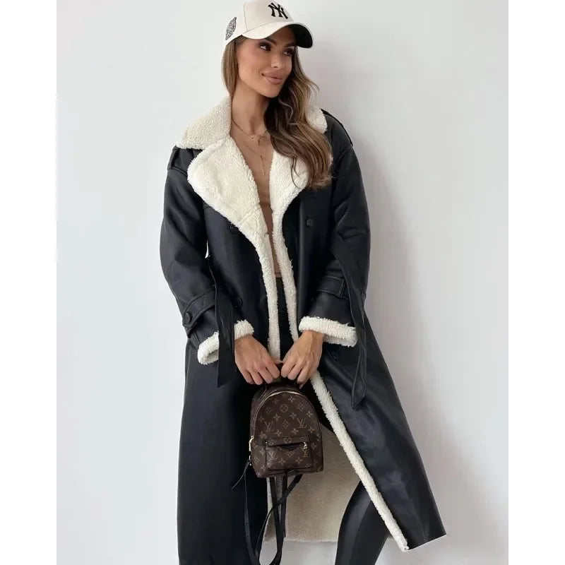 Selvara | Teddy-Lined Trench Coat
