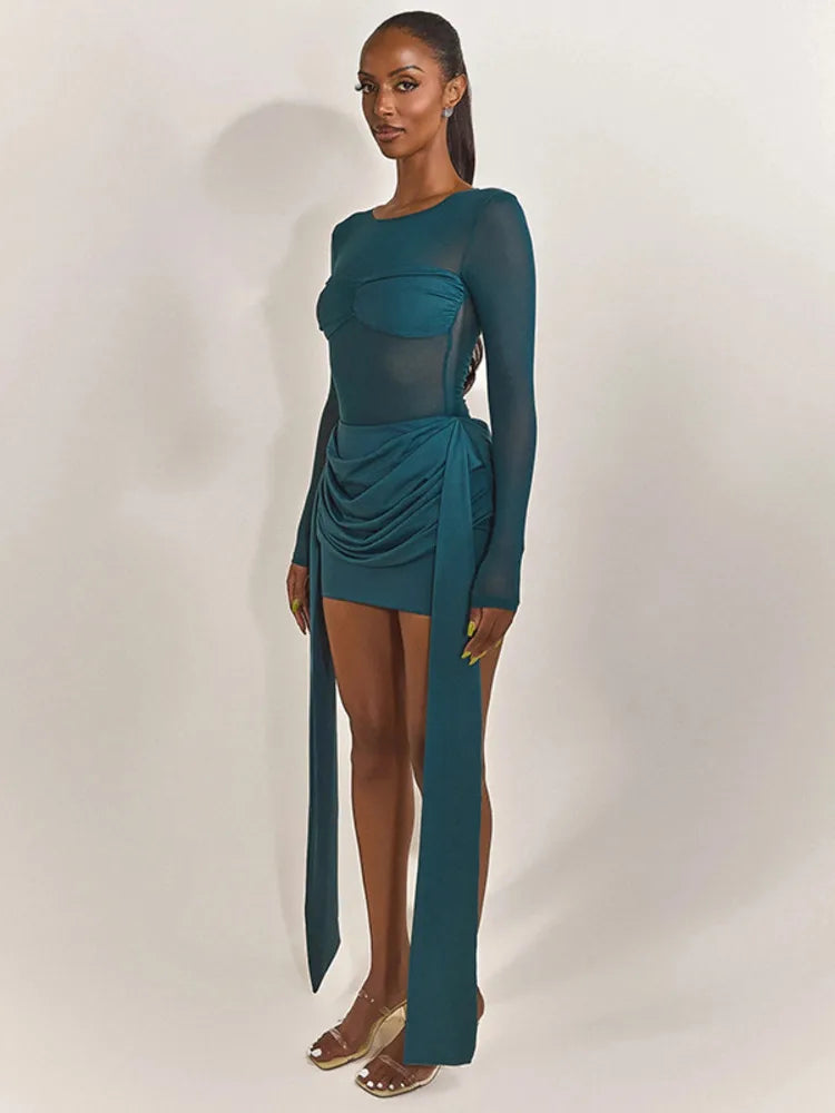 Seliora | Durchsichtige Eleganz Mini-Kleid