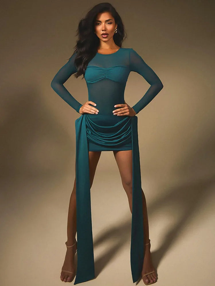 Seliora | Durchsichtige Eleganz Mini-Kleid