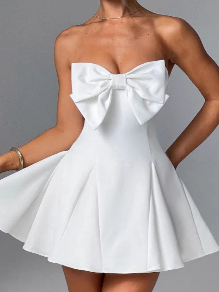 Monroe Schleifen Mini Kleid
