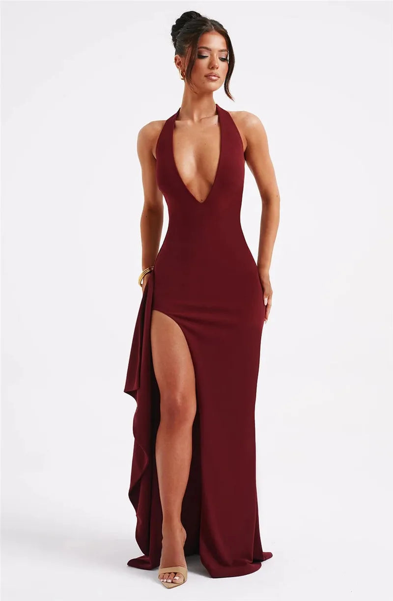 Serenya | High-Slit Glam Maxi