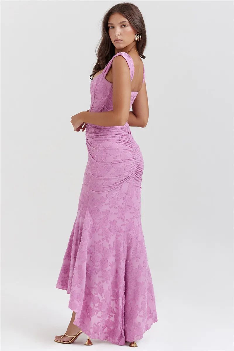 Odalisse | Off-Shoulder Glamour Maxi-Kleid