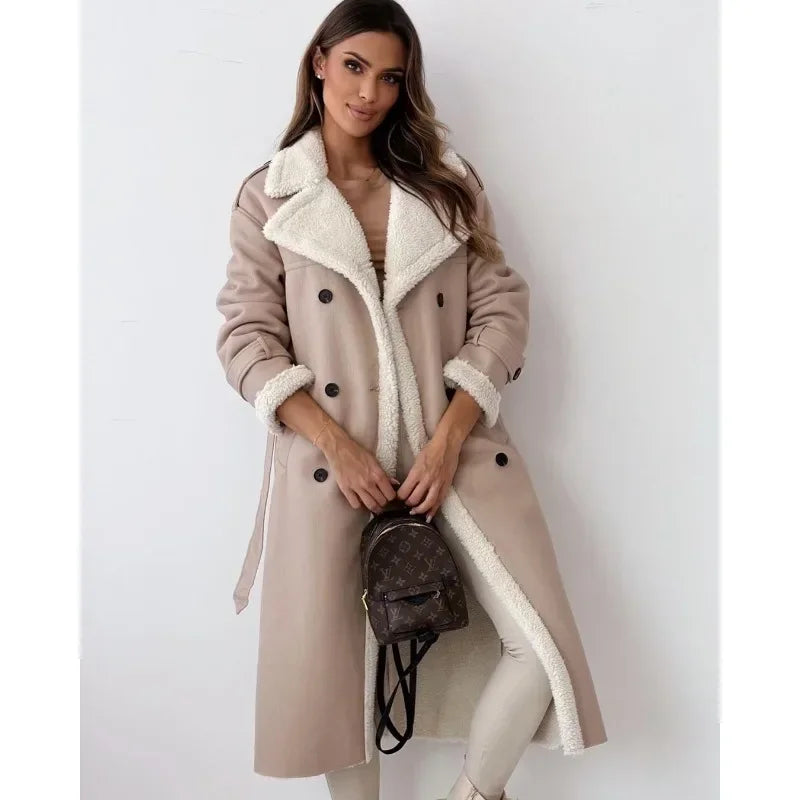 Selvara | Teddy-Lined Trench Coat