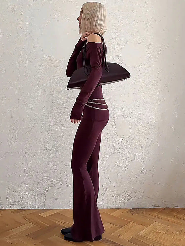 Lianora | Schickes Zweiteiliges Flared Hosen Set