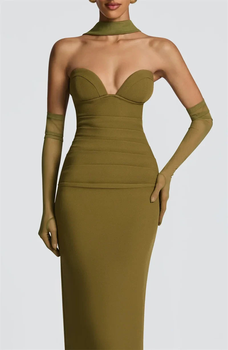 Arvianne | Halter Elegance Maxi Gown