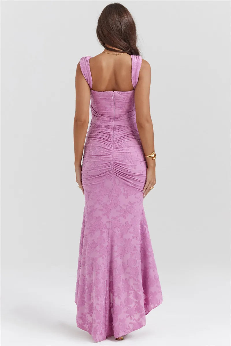 Odalisse | Off-Shoulder Glamour Maxi-Kleid