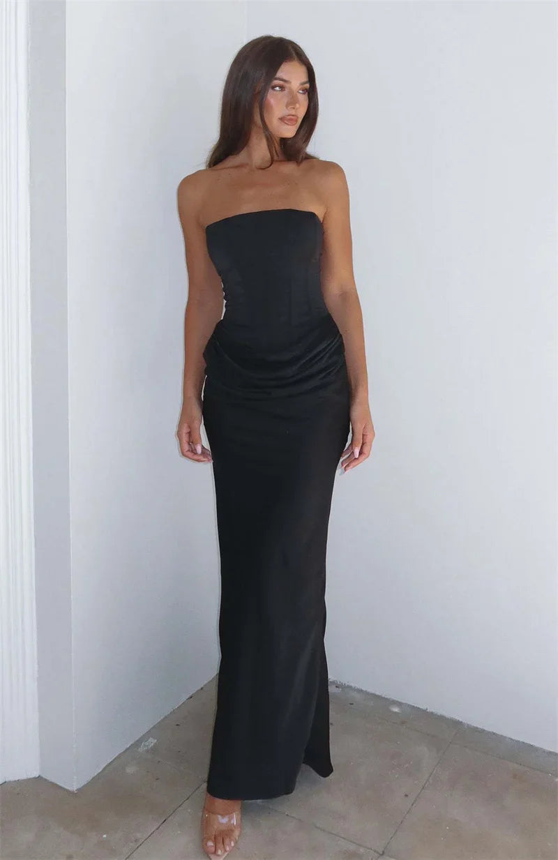 Arwen | Satin Grace Maxikleid