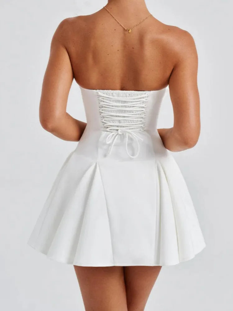 Monroe Schleifen Mini Kleid