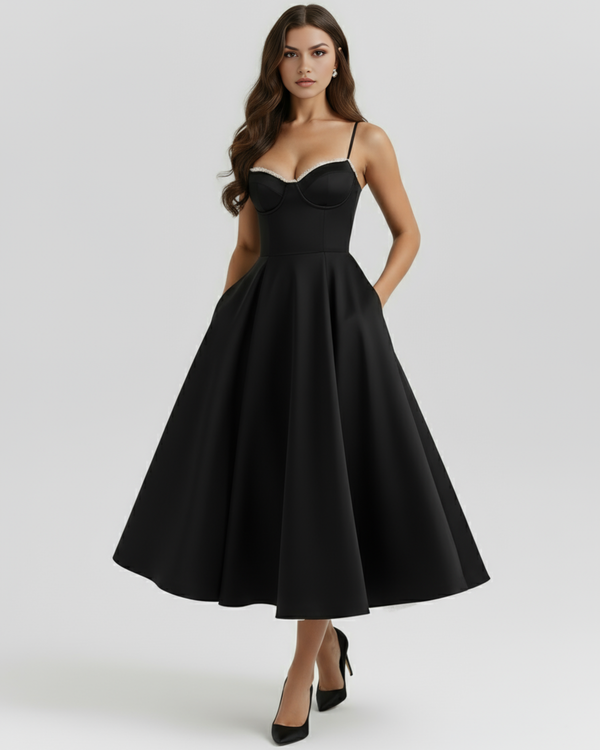 SELARA – Sculpted Oberteil MIDI-KLEID