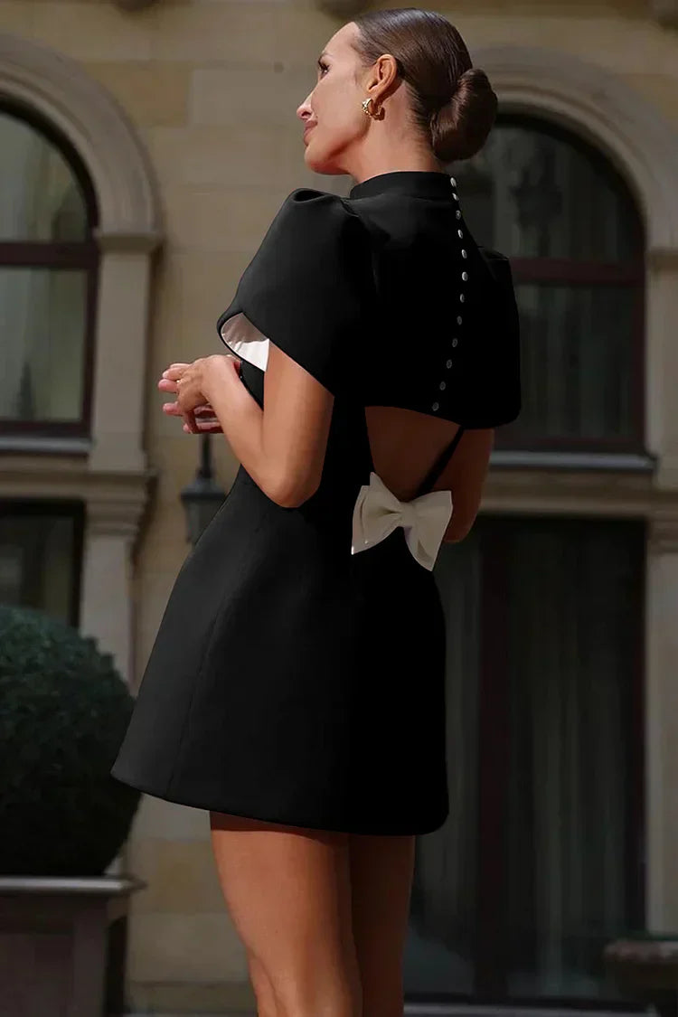 Arlena Petal Sleeve Mini Dress