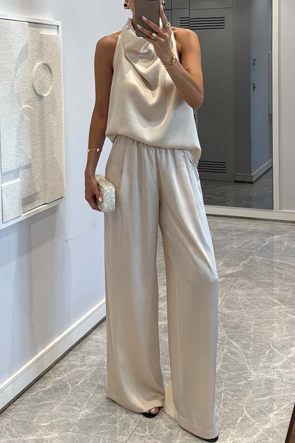 Satin Anmut Zweiteiler Set