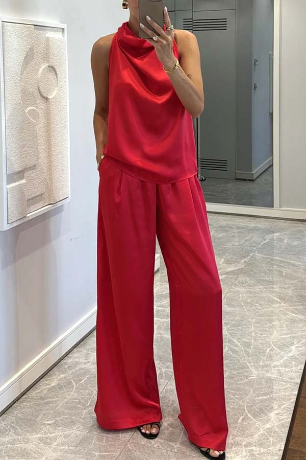 Satin Anmut Zweiteiler Set