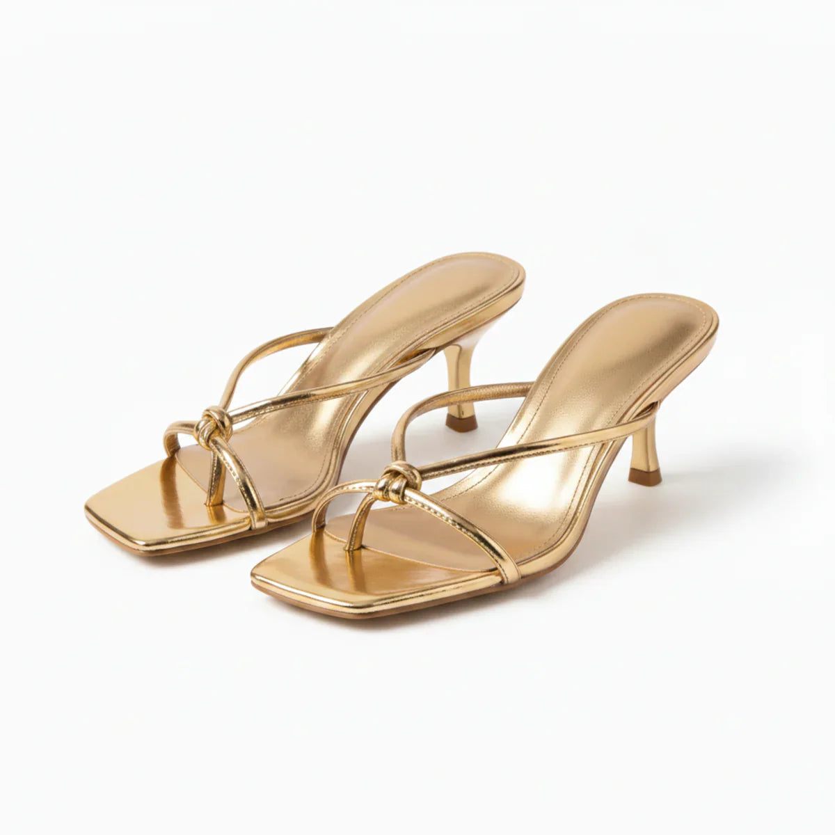 Damen Orthopädische Absatzsandalen – Elegante Knotenriemenpassform