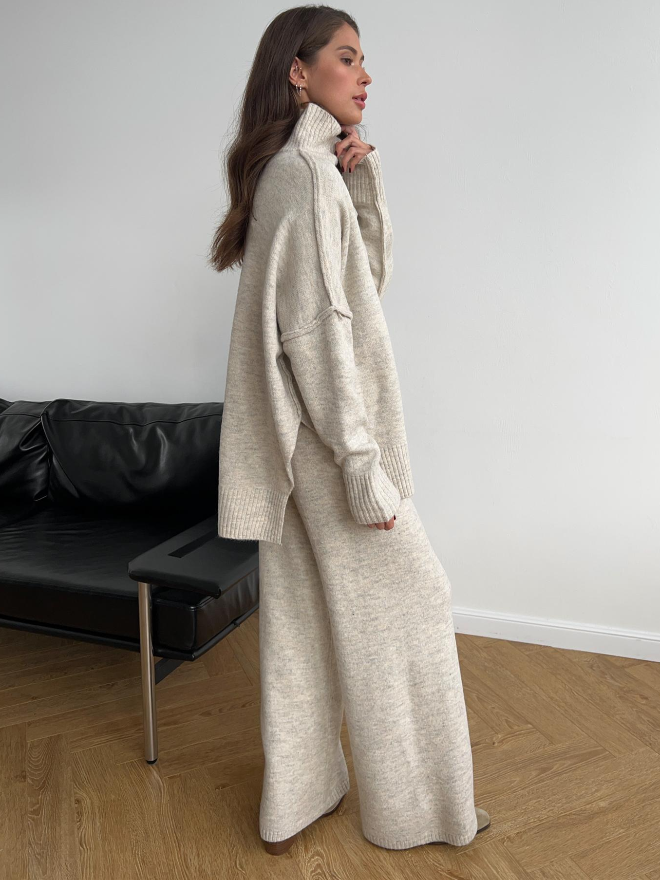 Arwen | Gemütliches Übergroßes Strick-Lounge-Set