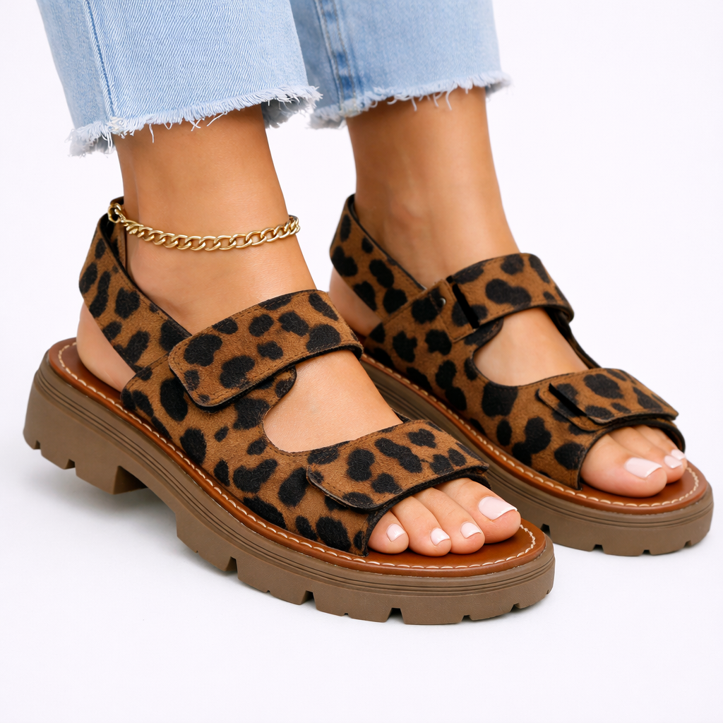 Damen Chunky Plattformsandalen – Verstellbare Passform, Alltagskomfort