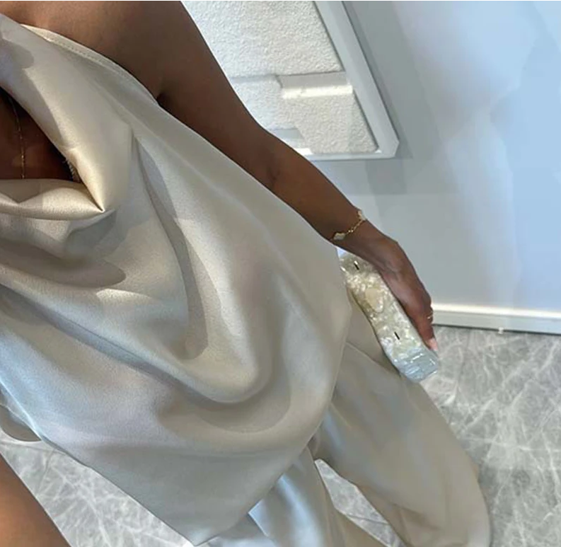 Satin Anmut Zweiteiler Set