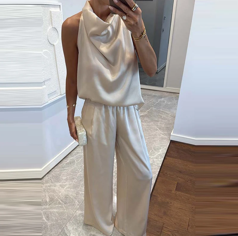 Satin Anmut Zweiteiler Set