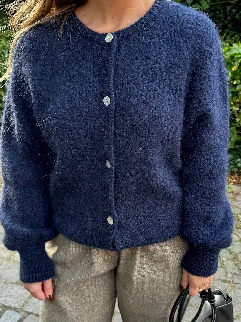 Valencia Damen Strickjacke mit Knopfleiste